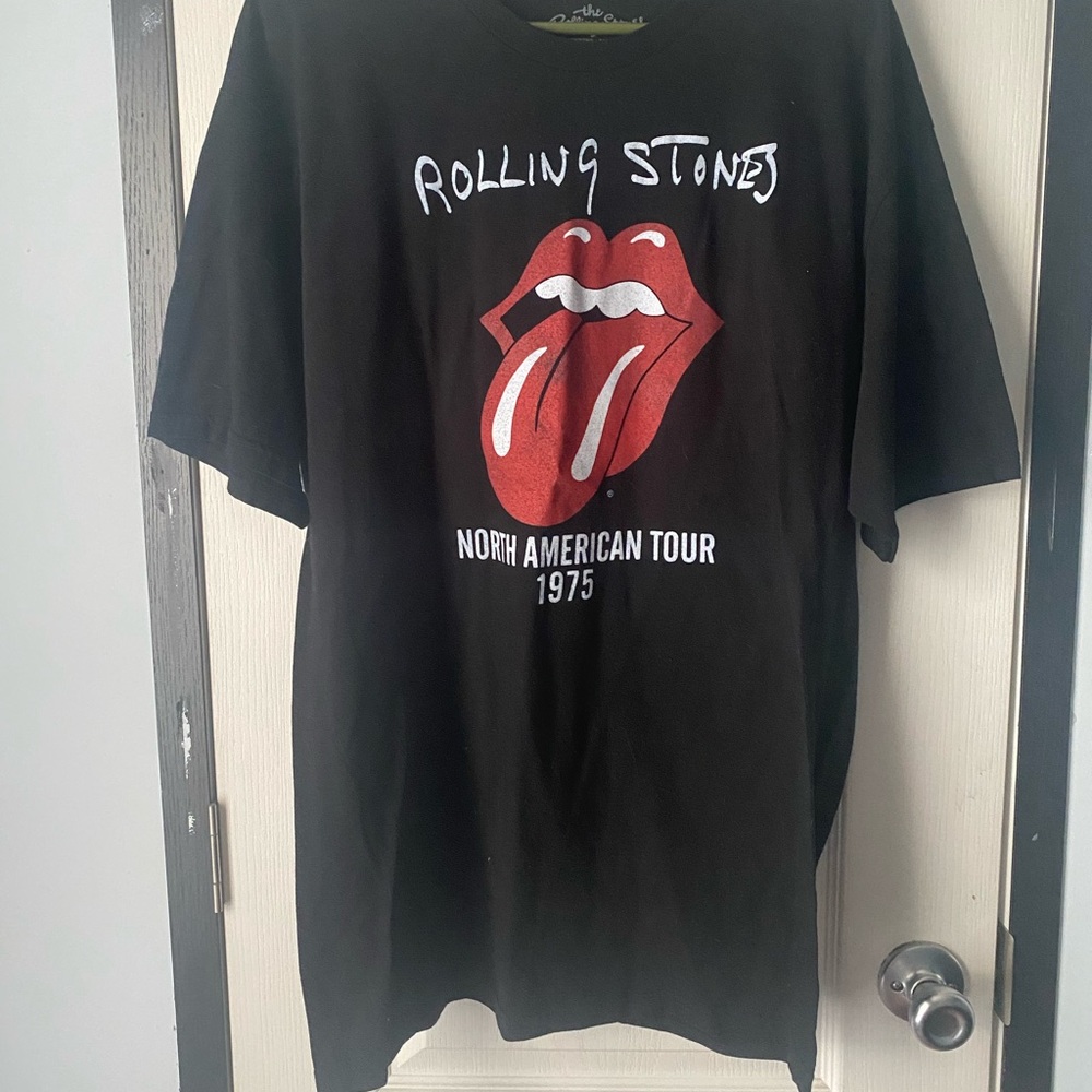 The Rolling Stones Black and Red Graphic Tee